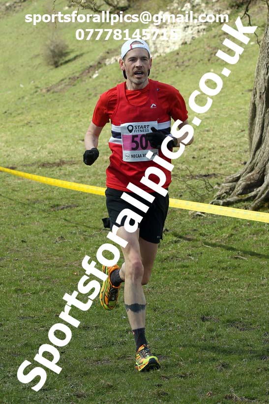 Masters men 2021 NECAA Cross Country Relays, Thornley Farm, Peterlee, Saturday, April 10th. Photo: David T. Hewitson/Sports for All Pics
